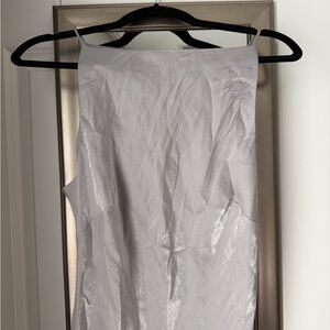 H&M Silver Shimmer Slip Dress